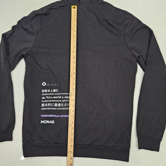 Marine Layer Sunset Pullover Hoodie Men Largw Black Casual Outdoor Logo Custom - Picture 9 of 10